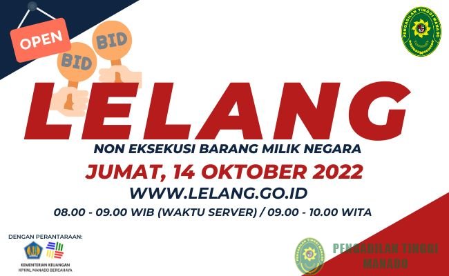 Pengumuman Lelang Non Eksekusi Barang Milik Negara (BMN)