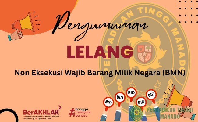 PENGUMUMAN LELANG NON EKSEKUSI BMN 2023