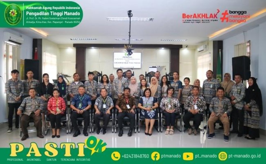 Pembinaan Bidang Teknis dan Administrasi Yudisial pada Pengadilan Negeri Kotamobagu oleh Pengadilan Tinggi Manado