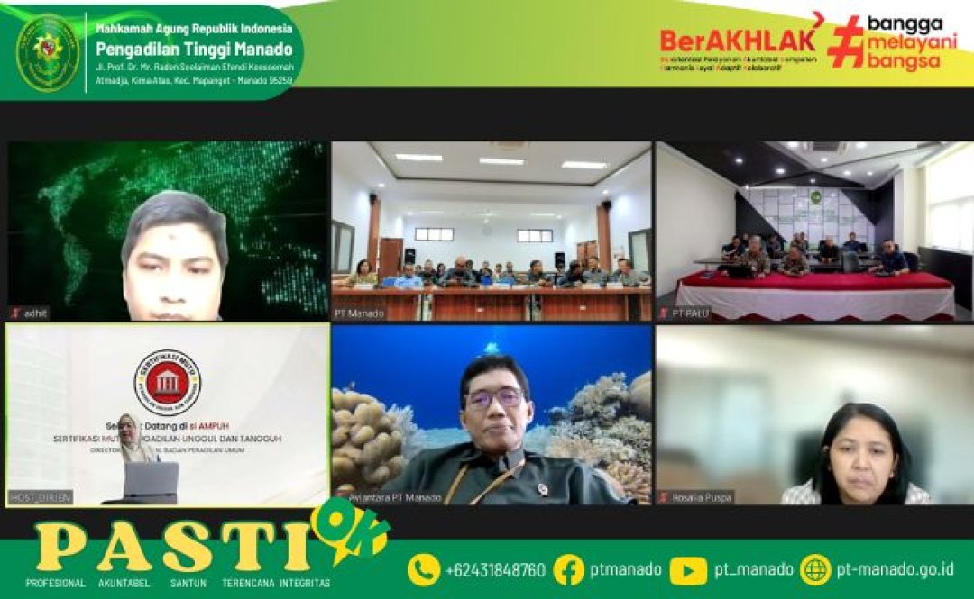 BIMBINGAN TEKNIS PROGRAM AMPUH OLEH DITJEN BADILUM