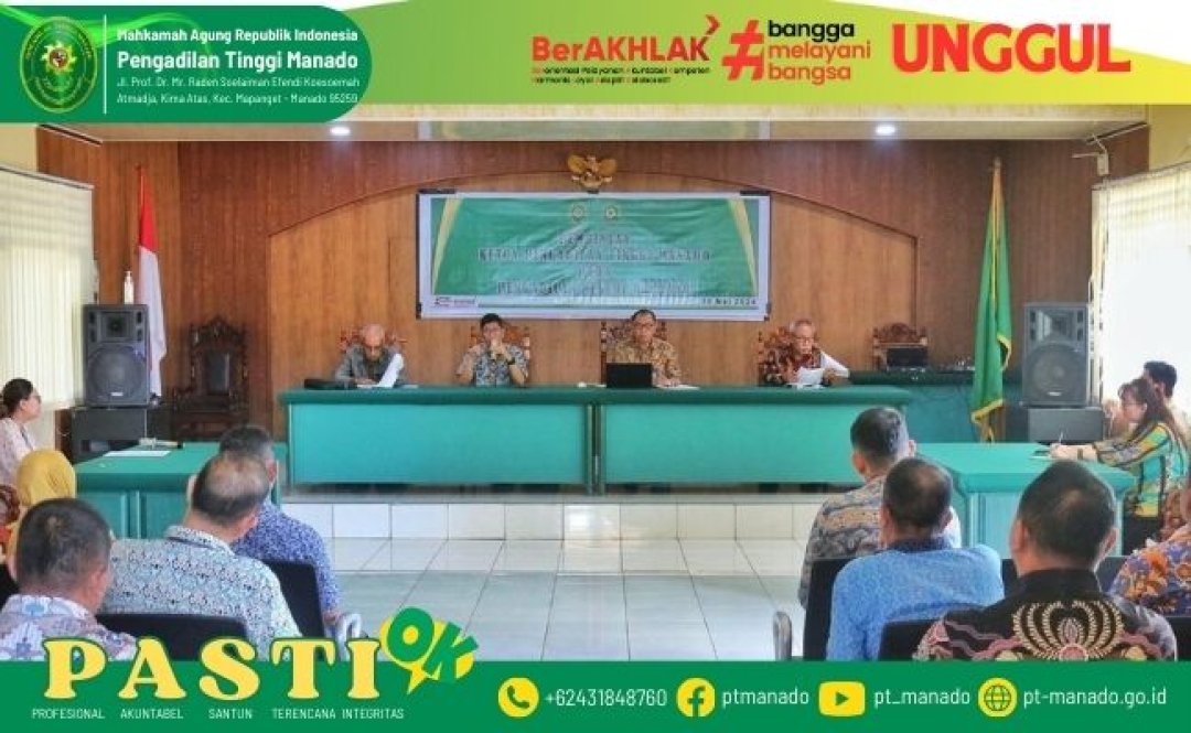 PEMBINAAN DAN PENGAWASAN PENGADILAN TINGGI MANADO PADA PENGADILAN NEGERI TONDANO