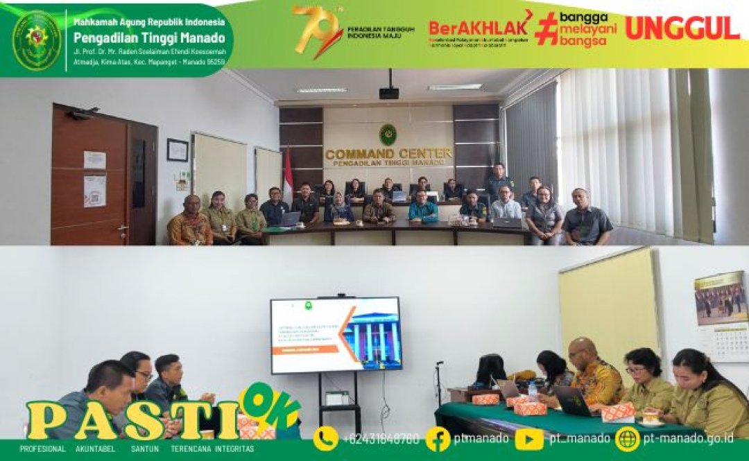 RAPAT KOORDINASI OPTIMALISASI BELANJA PEGAWAI DAN BELANJA BARANG SATUAN KERJA SE-WILAYAH HUKUM PENGADILAN TINGGI MANADO